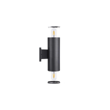 Architectural Cylinder LED Light - Up and Down Lighting - 40-75W Max - Black