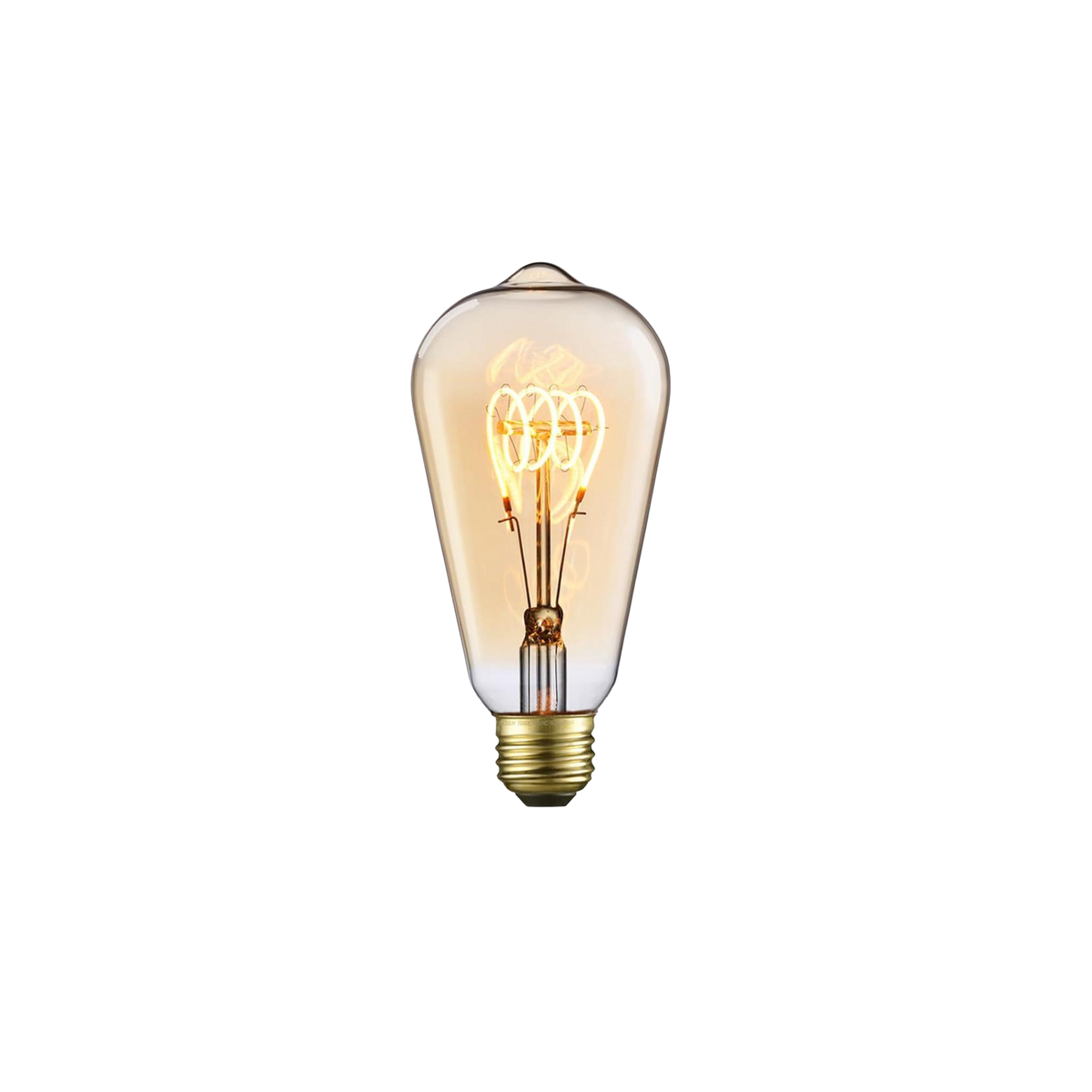 Decorative LED Bulb - Amber Glass - 2000K - Edison MiniAmber