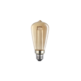 Decorative LED Bulb - SpiralGlow Filament - 2000K 3W - Amber Glass
