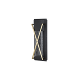 Geometric Outdoor LED Wall Light - Layered Architectural Design - 10W 3000K 294lm - Black