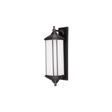 Residential Outdoor Lantern - Intricate Iron Metalwork - 60W 800 Lumens - Black Nixie™Etch