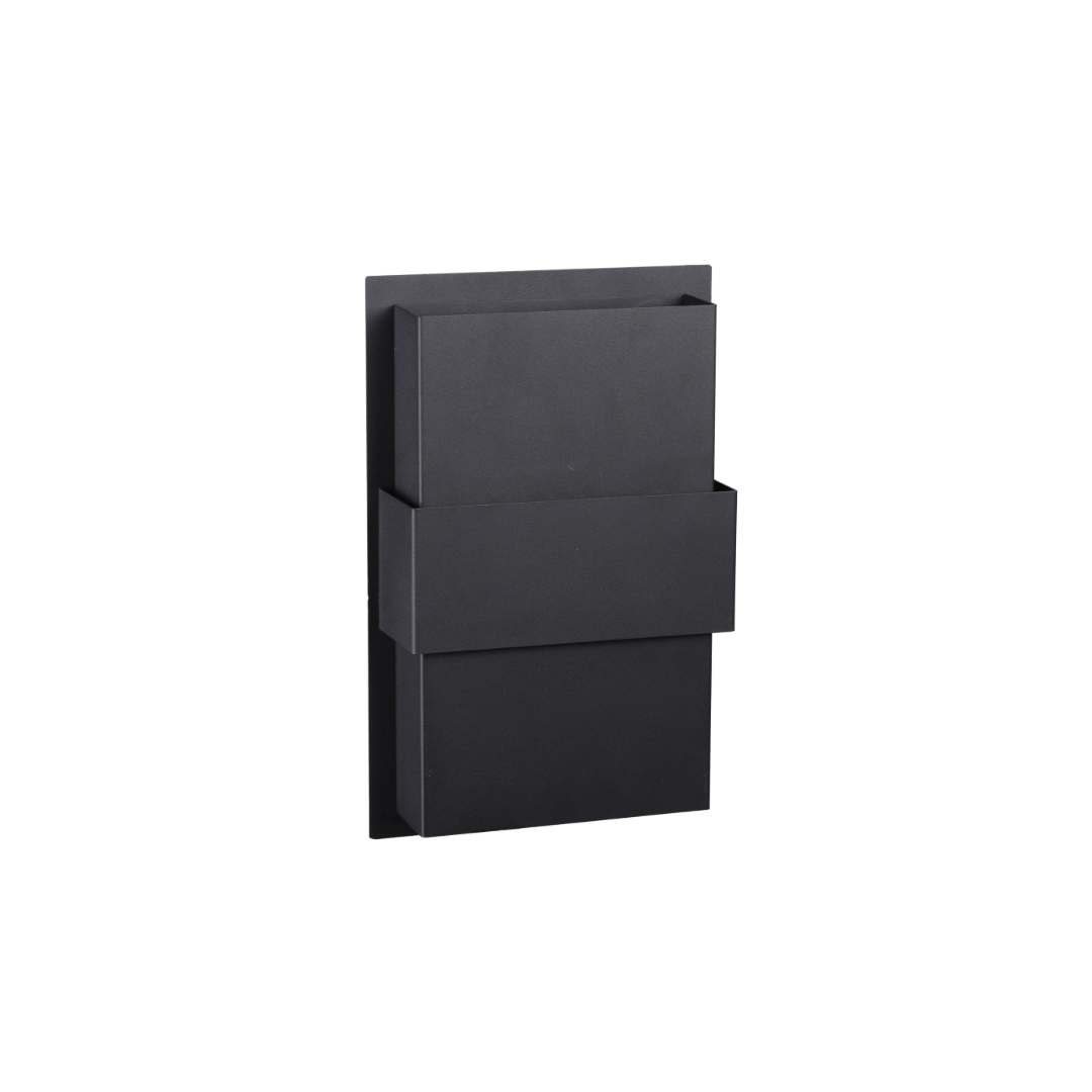 Outdoor LED Wall Light - 5CCT Selectable - 24W 600lm IP65 - Black Cube™Fold