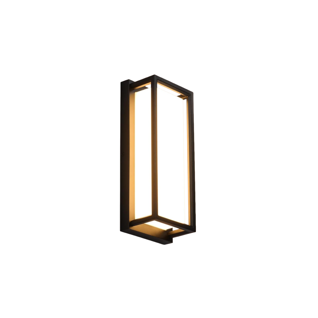 Outdoor LED Wall Light - 5CCT Selectable - 1000lm 15W - Black Frame™ Spread