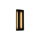 Rectangular LED Outdoor Wall Sconce - 5CCT Selectable - 24W 400lm - Black