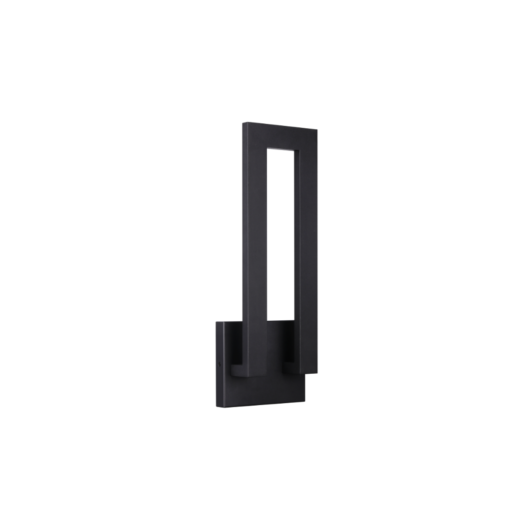 Outdoor LED Wall Sconce - 5CCT Selectable - 20W 350lm - Black Float™ Loop