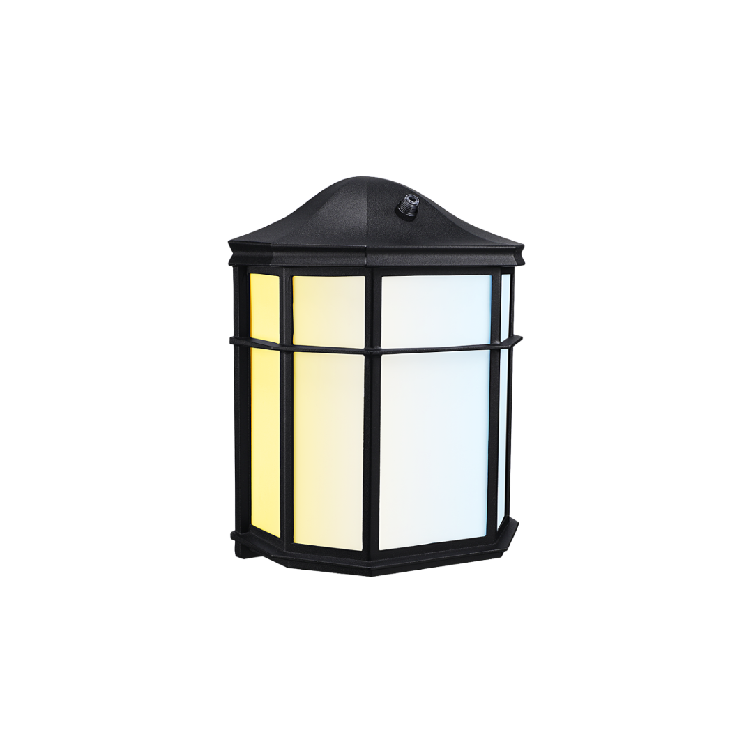 LED Landscape Light - 3-CCT Selectable - 1000 Lumens - Black - Pavilion Polygon