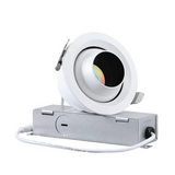 3 Inch Adjustable Gimbal LED Downlight - 5CCT Selectable - CRI90 694lm - White