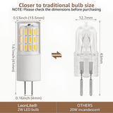 LeonLite® Commercial Grade G4 LED Bulb 6 Units- 3000K