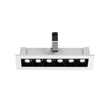 Anti-Glare Recessed LED Linear Light - 5CCT Selectable - CRI90 440lm - White