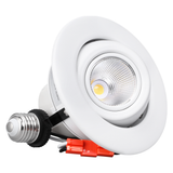 Adjustable Gimbal LED Downlight - 5CCT Selectable - CRI90 700/900lm - White