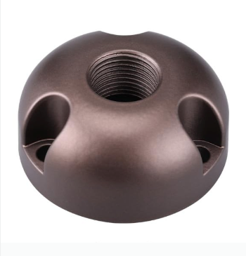 Landscape Light Mounting Plate Brown Finish Arc Shape for Surface Mounting