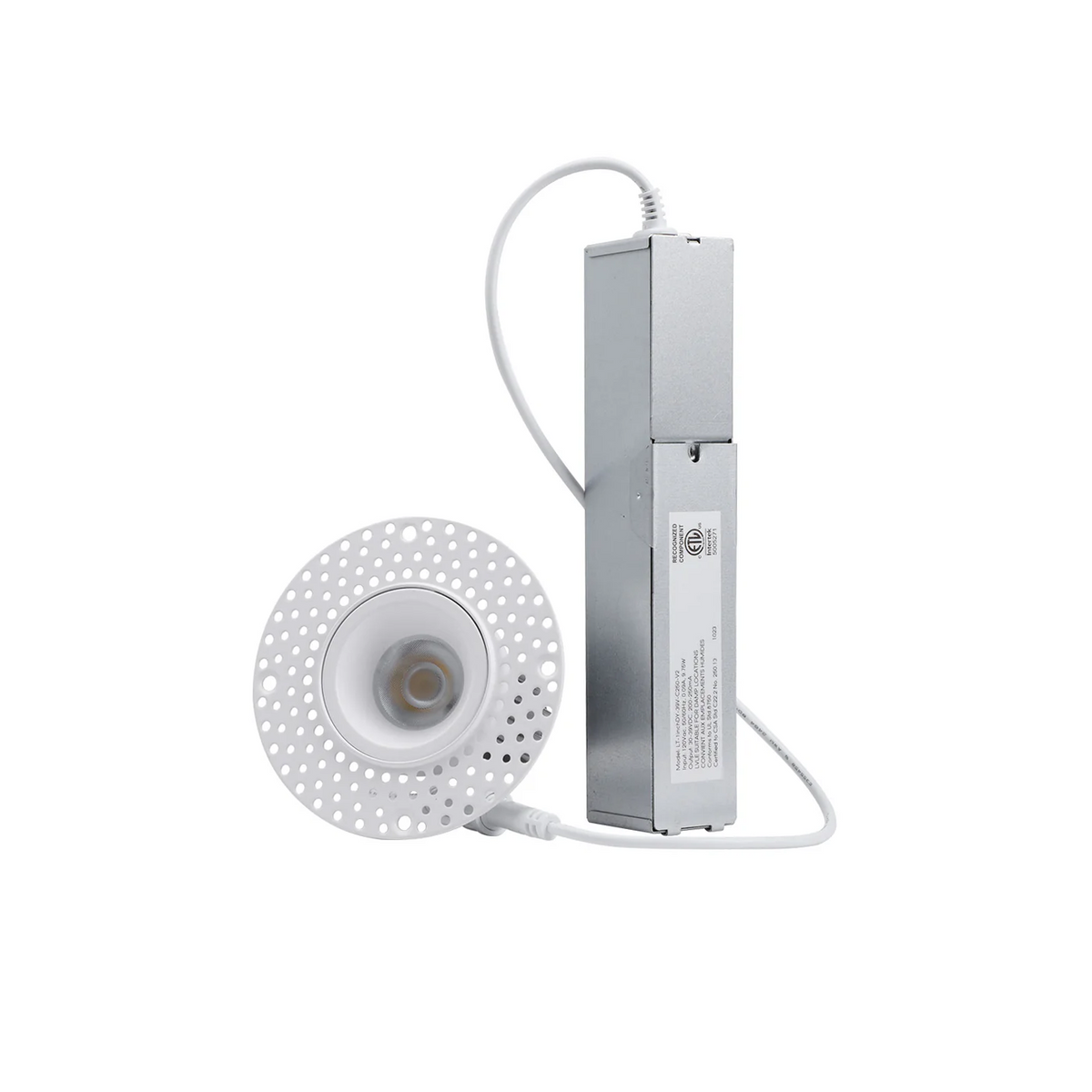 Trimless LED Recessed Downlight - 5CCT Selectable - CRI90 600-950lm - White