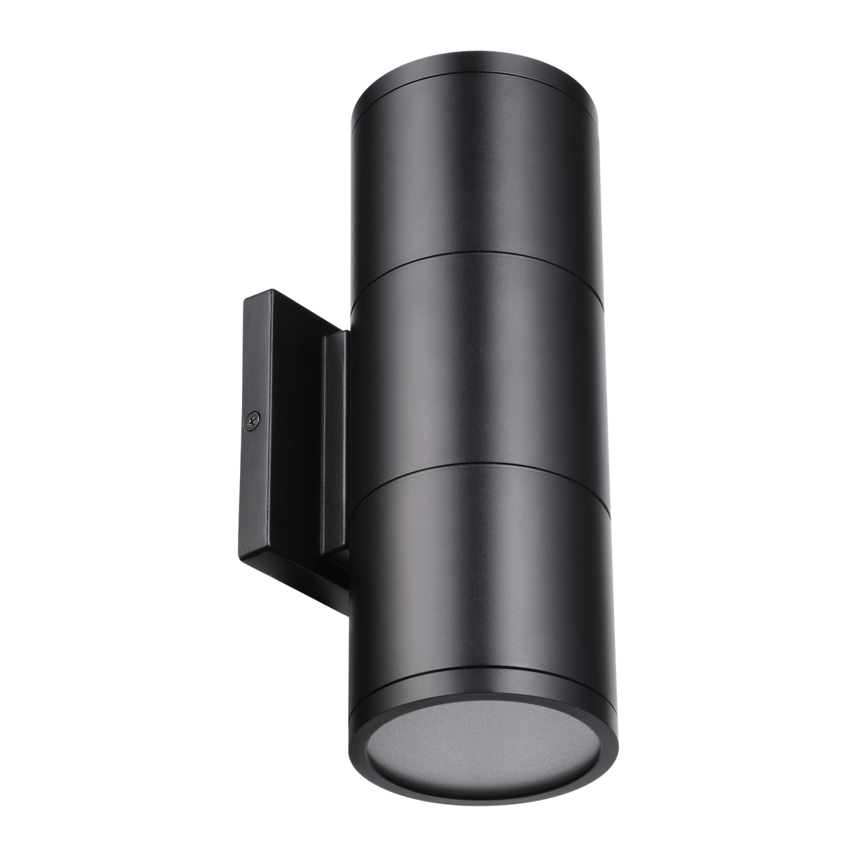 Outdoor Cylinder Wall Light - Dual-Beam 36°/120° - 1800-2200lm - Black