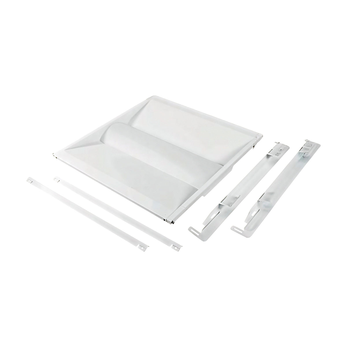 Backlit LED Troffer Retrofit Kit - 2x2 & 2x4 ft - 15–50W - 6,142–6,182 lm - 3500–6500K - Audio-Jack Sensor Base - 0–10V