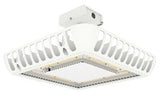 LED Gas Station Canopy Light - Clear Diffuser - 100W/150W - 5000K - White - view 2