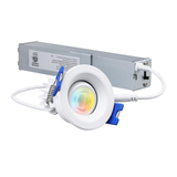 Adjustable Gimbal LED Downlight - 5CCT Selectable - CRI90 480lm - White