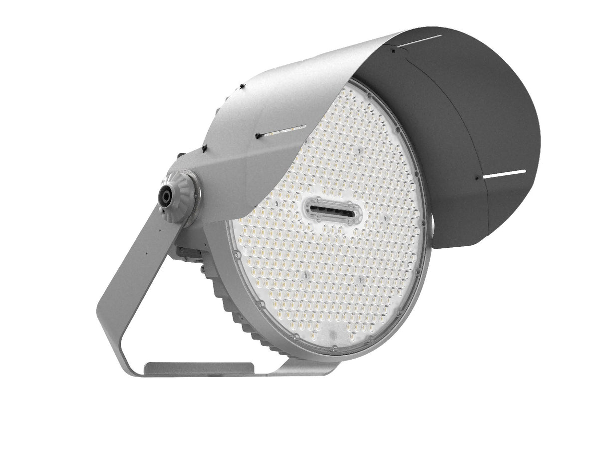 LED Sports Light - Yoke Mount - 600-1200W - 5000K - Gray