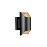 LED Wall Sconce - Wet Location Rated - 3000K 2200lm - Black