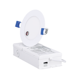 4"/6" Emergency J-Box LED Downlight - 5CCT Selectable - CRI90 700-1000lm - White