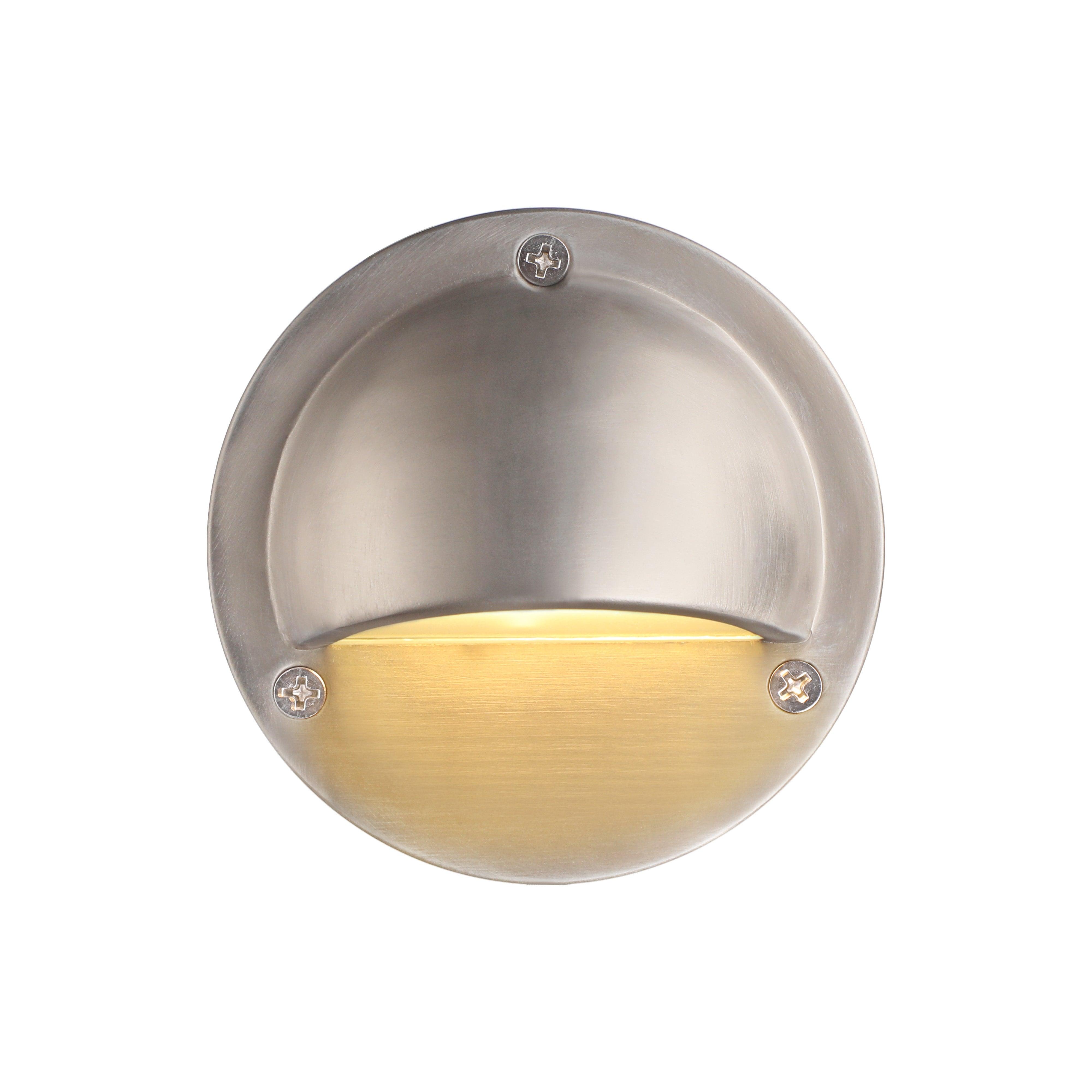 LeonLite® Semisfera Deck & Rail Light - Satin Nickel - 3000K - LeonLite