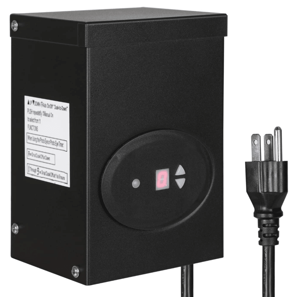 Outdoor Low Voltage Transformer - 12V 200W Output - LeonLite